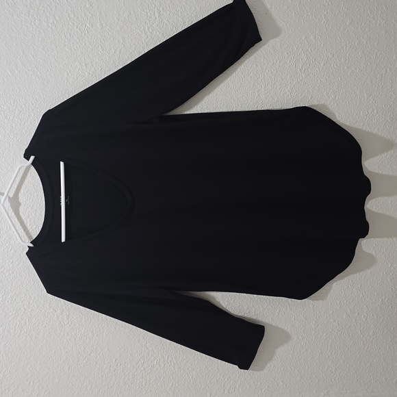 3/$15 Ana - Women's Black A New Approach Long Sleeve Tunic Top Size XL - Picture 1 of 7